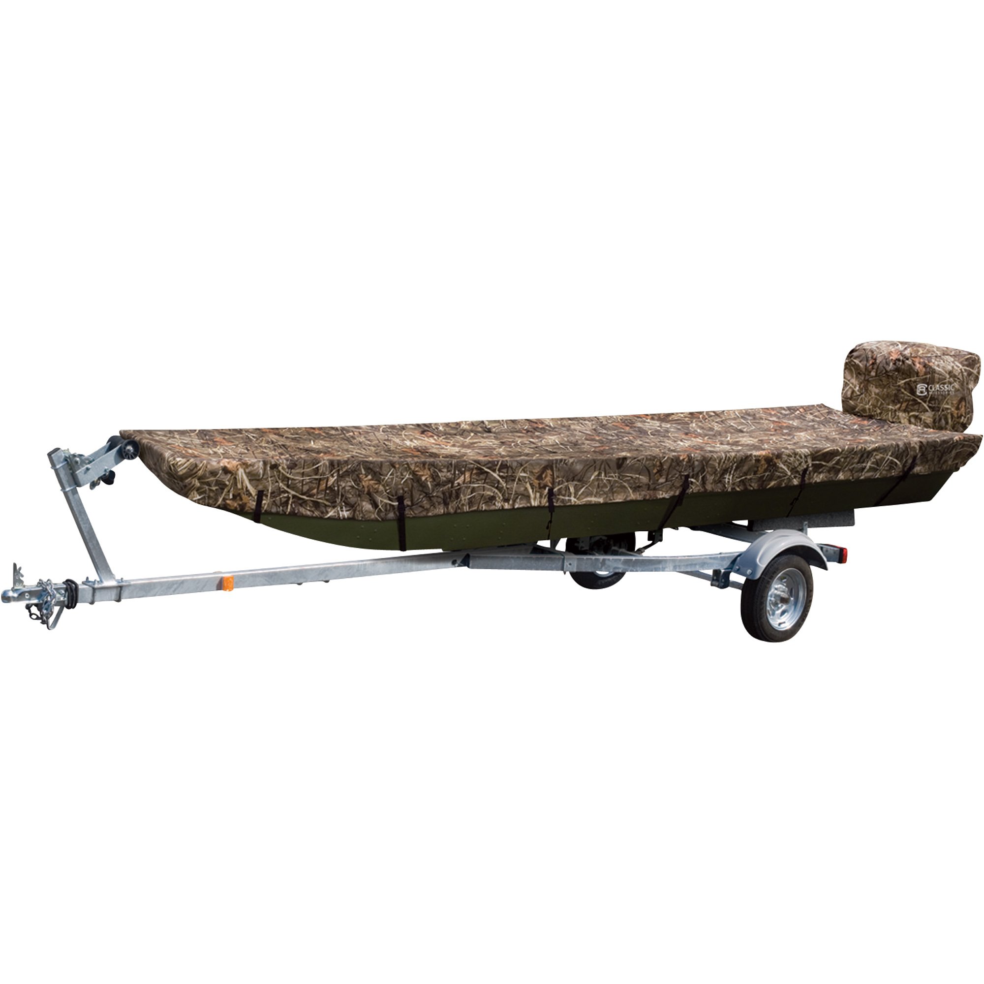 Classic Accessories Jon Boat Cover — Max-4 HD Camo, Fits Up to 16 1/2ft.L Jon Boats (Beam Width to 76in.), Model# 80064